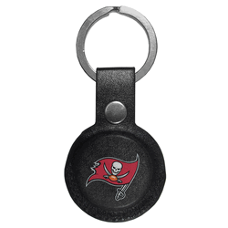 Tampa Bay Buccaneers AirTag Compatible Leather Key Chain