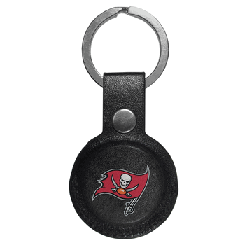Tampa Bay Buccaneers AirTag Compatible Leather Key Chain
