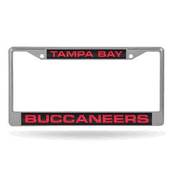 Tampa Bay Buccaneers Alternate 12" x 6" Laser Cut Chrome Frame