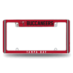 Tampa Bay Buccaneers Alternate Design All Over Chrome Frame