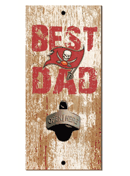 Tampa Bay Buccaneers Best Dad Bottle Opener  Wood Sign