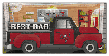 Tampa Bay Buccaneers Best Dad Truck 6x12 Sign