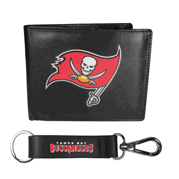 Tampa Bay Buccaneers Bi-fold Wallet & Strap Key Chain
