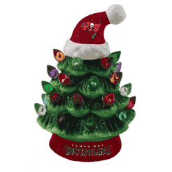 Tampa Bay Buccaneers Christmas Tree 4 Inch LED Tabletop