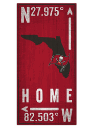Tampa Bay Buccaneers Coordinate 6x12 Sign