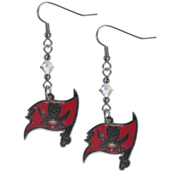Tampa Bay Buccaneers Crystal Dangle Earrings