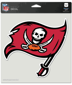Tampa Bay Buccaneers Decal 8x8 Die Cut Color