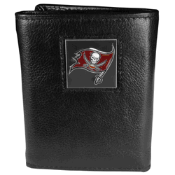 Tampa Bay Buccaneers Deluxe Leather Tri-fold Wallet