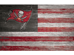 Tampa Bay Buccaneers Distressed Flag 11x19