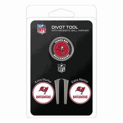 Tampa Bay Buccaneers Divot Tool Pack - Signature tool w/ 3 markers
