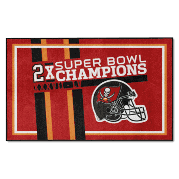 Tampa Bay Buccaneers Dynasty 4ft. x 6ft. Plush Area Rug