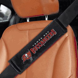 Tampa Bay Buccaneers Embroidered Seatbelt Pad - 2 Pieces
