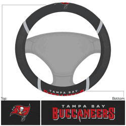 Tampa Bay Buccaneers Embroidered Steering Wheel Cover