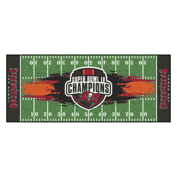 Tampa Bay Buccaneers Field Runner Mat - 30in. x 72in., 2021 Super Bowl LV Champions