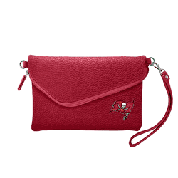 Tampa Bay Buccaneers Fold Over Crossbody Pebble Dark Red