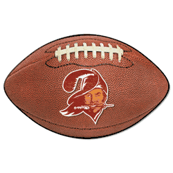 Tampa Bay Buccaneers Football Rug - 20.5in. x 32.5in. NFL Retro Logo, Bucco Bruce Logo