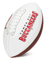 Tampa Bay Buccaneers Franklin NFL Team Signature Autograph White Panel Football