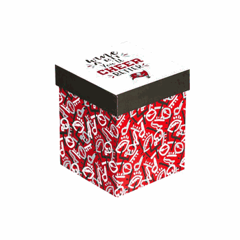 Tampa Bay Buccaneers Glass 17oz Wine Stemless Boxed