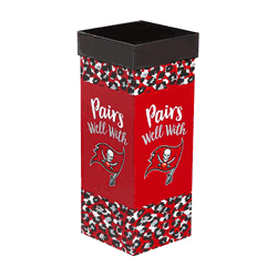 Tampa Bay Buccaneers Glass 17oz Wine Stemmed Boxed
