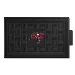 Tampa Bay Buccaneers Heavy Duty Vinyl Medallion Door Mat - 19.5in. x 31in.