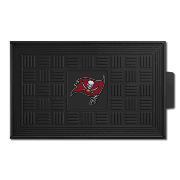 Tampa Bay Buccaneers Heavy Duty Vinyl Medallion Door Mat - 19.5in. x 31in.
