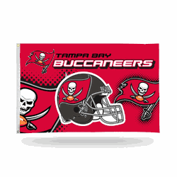 Tampa Bay Buccaneers Helmet Banner Flag (3X5)