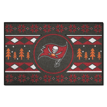 Tampa Bay Buccaneers Holiday Sweater Starter Mat Accent Rug - 19in. x 30in.