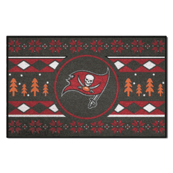 Tampa Bay Buccaneers Holiday Sweater Starter Mat Accent Rug - 19in. x 30in.