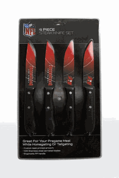 Tampa Bay Buccaneers Knife Set - Steak - 4 Pack
