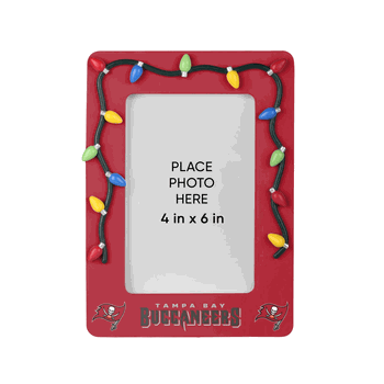 Tampa Bay Buccaneers Picture Frame with Holiday Lights