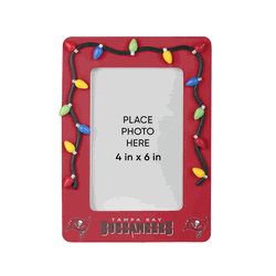 Tampa Bay Buccaneers Picture Frame with Holiday Lights