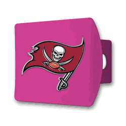 Tampa Bay Buccaneers Pink Metal Hitch Cover with  3D Color Emblem