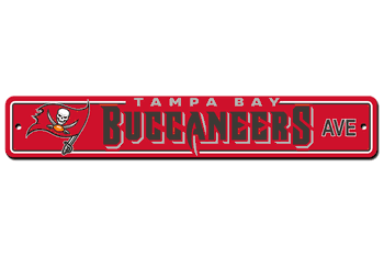 Tampa Bay Buccaneers Plastic Street Sign
