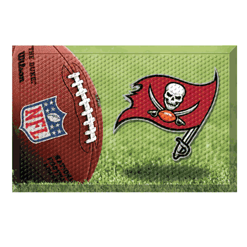 Tampa Bay Buccaneers Rubber Scraper Door Mat