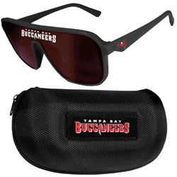 Tampa Bay Buccaneers Shield Sunglasses with Case