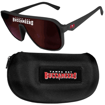 Tampa Bay Buccaneers Shield Sunglasses with Case