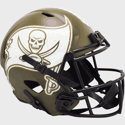 Tampa Bay Buccaneers Speed Replica Full Size Football Helmet SALUTE TO SERVICE