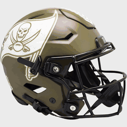 Tampa Bay Buccaneers SpeedFlex Full Size Football Helmet SALUTE TO SERVICE