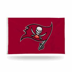 Tampa Bay Buccaneers Banner Flag (Red Bkg)