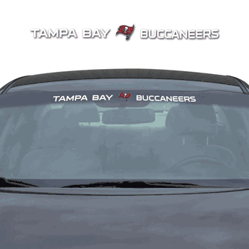Tampa Bay Buccaneers Sun Stripe Windshield Decal 3.25 in. x 34 in.