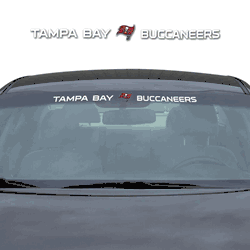 Tampa Bay Buccaneers Sun Stripe Windshield Decal 3.25 in. x 34 in.