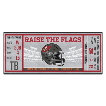 Tampa Bay Buccaneers Ticket Runner Rug - 30in. x 72in.