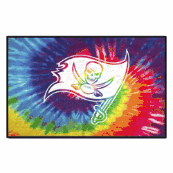 Tampa Bay Buccaneers Tie Dye Starter Mat Accent Rug - 19in. x 30in.