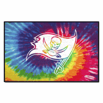 Tampa Bay Buccaneers Tie Dye Starter Mat Accent Rug - 19in. x 30in.