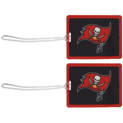 Tampa Bay Buccaneers Vinyl Luggage Tag, 2pk