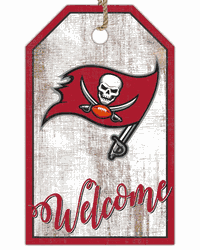 Tampa Bay Buccaneers Welcome Team Tag 11x19 Sign