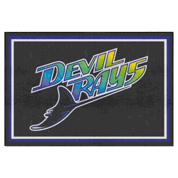 Tampa Bay Devil Rays 5ft. x 8 ft. Plush Area Rug - Retro Collection