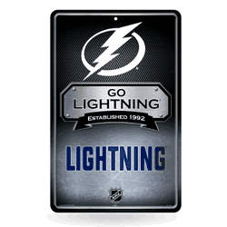 Tampa Bay Lightning  11" x 17" Metal Home Dcor Sign