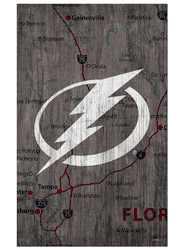 Tampa Bay Lightning 11x19 City Map Sign