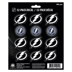 Tampa Bay Lightning 12 Count Mini Decal Sticker Pack